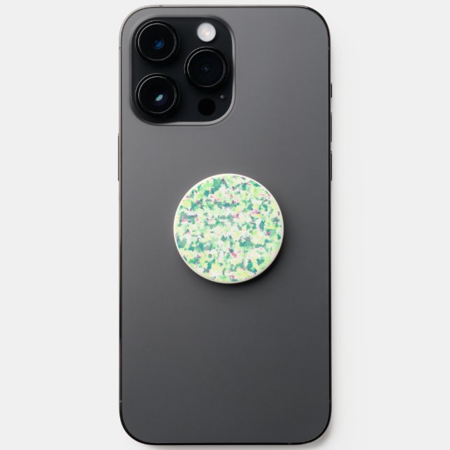 Bright Hexagon  PopSocket (Front)