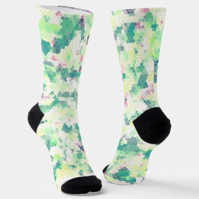 Bright Hexagon Socks (Angled)