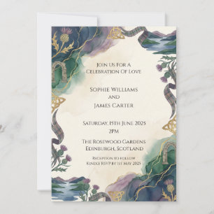 Bright Highland Wedding Invitation