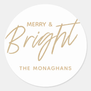 Bright Holiday Personalized Stickers