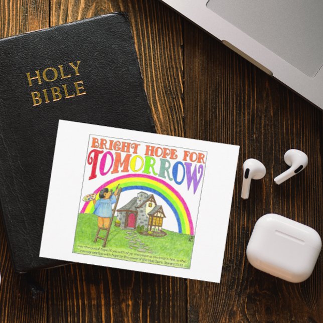 Bright Hope for Tomorrow Inspirational Postcard (Creator Uploaded)