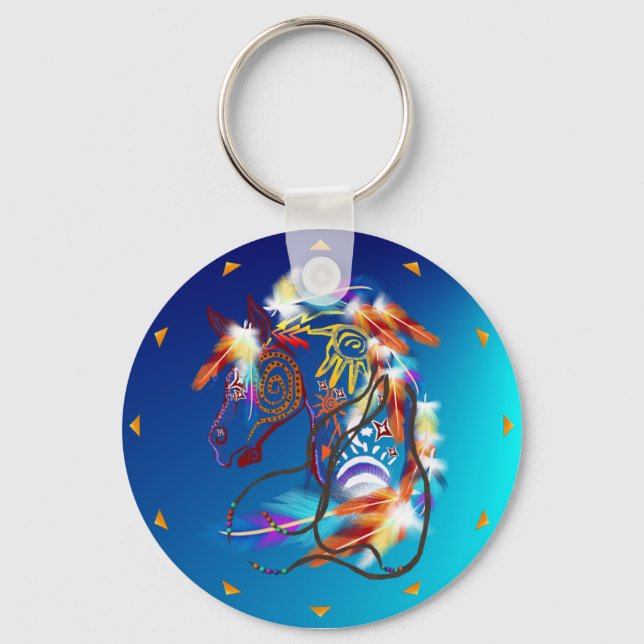Bright Horse Keychain (Front)