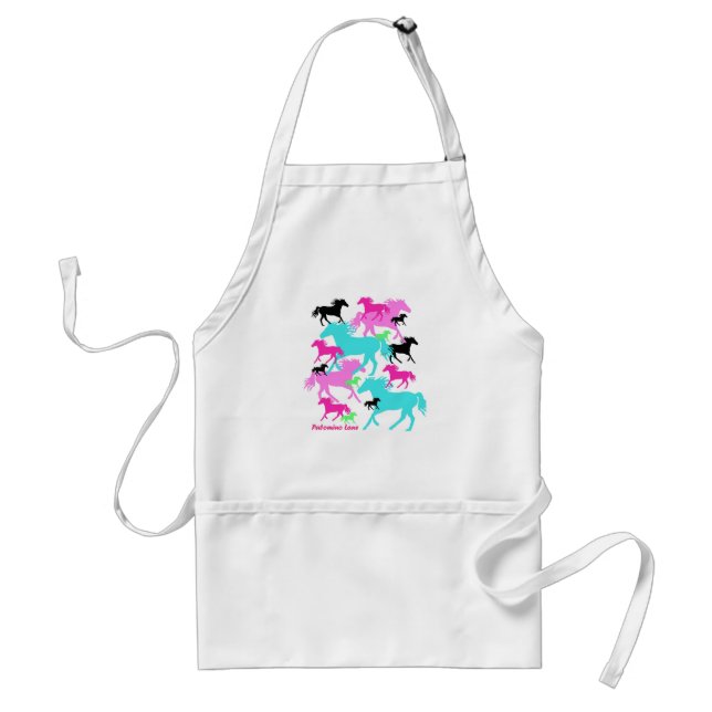 Bright Horses Adult Apron (Front)