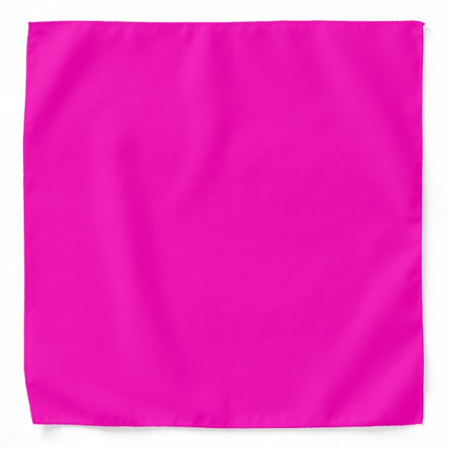 Bright Hot Pink Modern Bandana (Front)