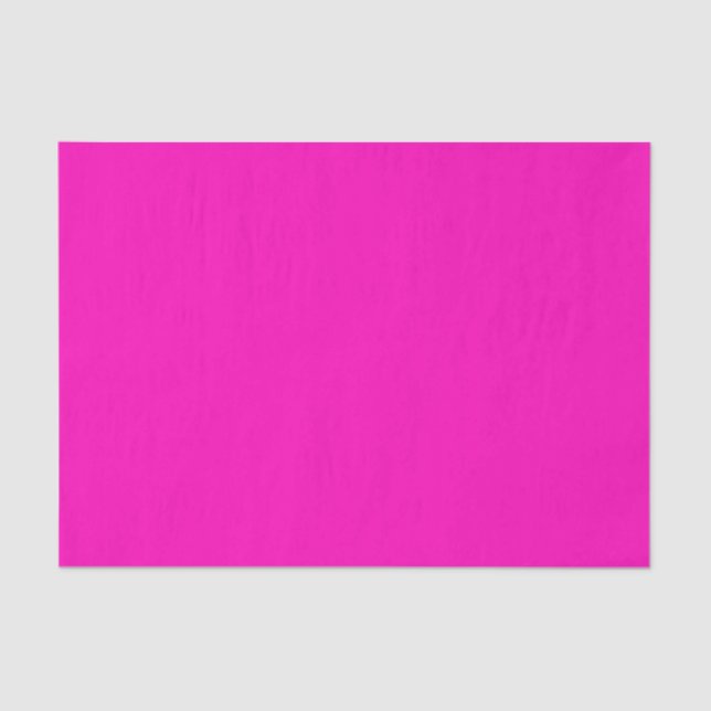 Bright Hot Pink Modern Tissue Paper (Front)