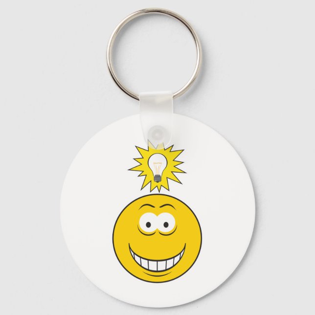 Bright Idea Face Keychain (Front)