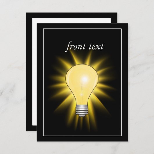 Bright Idea Light Bulb (Front/Back)