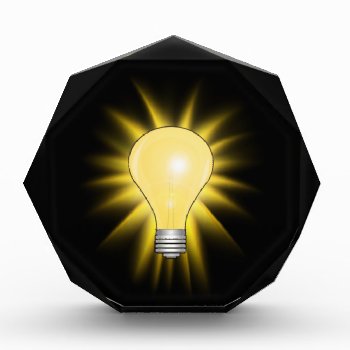 Bright Idea Light Bulb Award by gravityx9 at Zazzle