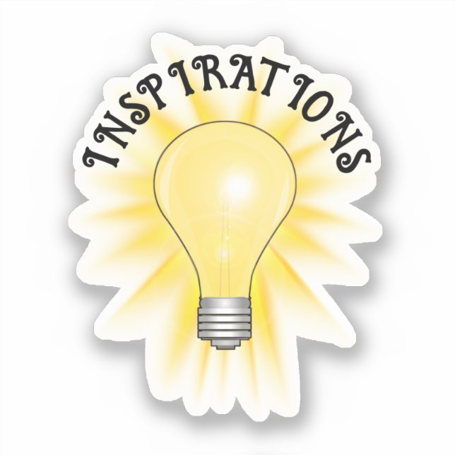 Bright Idea Light Bulb Sticker (Front)