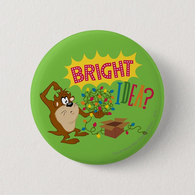 Bright Idea Pinback Button (Front)
