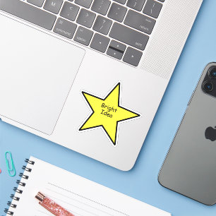 Bright Idea Star Sticker – Funny Minimal Sticker