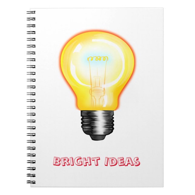 Bright Ideas Spiral Notebook (Front)