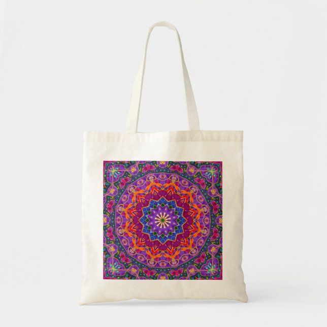 Bright India Mandala Tote Bag (Front)