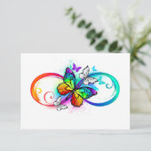 Bright infinity with rainbow butterfly (Standing Front)