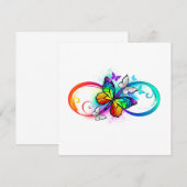 Bright infinity with rainbow butterfly (Front/Back)