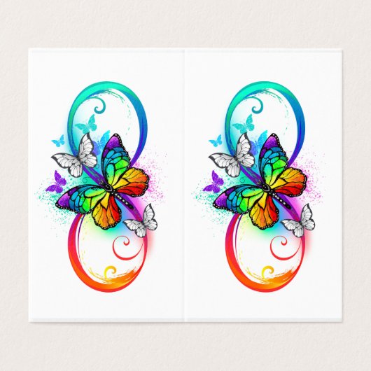 Bright infinity with rainbow butterfly (Outside Unfolded)