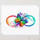 Bright infinity with rainbow butterfly (Front/Back)
