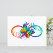 Bright infinity with rainbow butterfly (Standing Front)