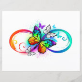Bright infinity with rainbow butterfly (Front)