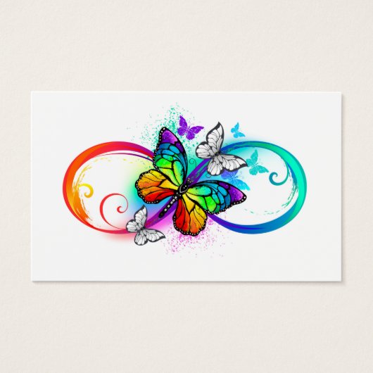 Bright infinity with rainbow butterfly (Front)