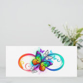 Bright infinity with rainbow butterfly (Standing Front)