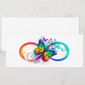 Bright infinity with rainbow butterfly (Front/Back)