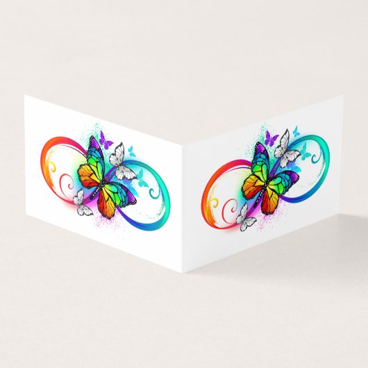 Bright infinity with rainbow butterfly (Outside)