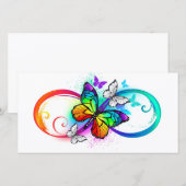 Bright infinity with rainbow butterfly (Front/Back)