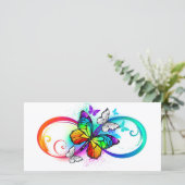 Bright infinity with rainbow butterfly (Standing Front)