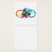 Bright infinity with rainbow butterfly (Front & Back)