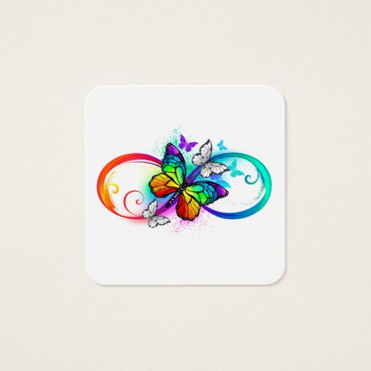 Bright infinity with rainbow butterfly (Front)