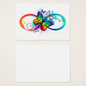 Bright infinity with rainbow butterfly (Front & Back)