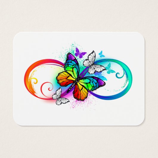 Bright infinity with rainbow butterfly (Front)