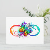 Bright infinity with rainbow butterfly (Standing Front)