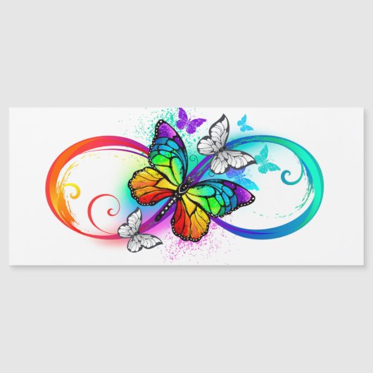 Bright infinity with rainbow butterfly (Front)