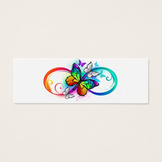 Bright infinity with rainbow butterfly (Front)