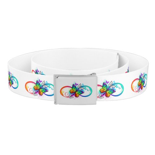 Bright infinity with rainbow butterfly belt