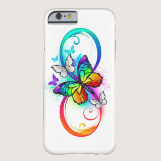 Bright infinity with rainbow butterfly barely there iPhone 6 case