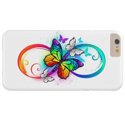 Bright infinity with rainbow butterfly barely there iPhone 6 plus case