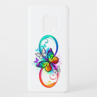 Bright infinity with rainbow butterfly Case-Mate samsung galaxy s9 case