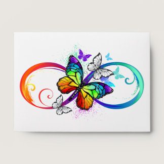 Bright infinity with rainbow butterfly envelope