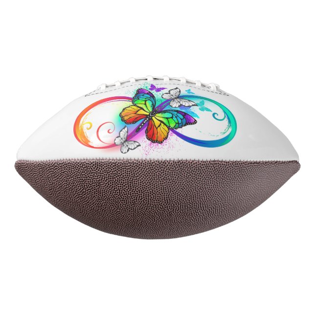 Bright infinity with rainbow butterfly football (Rotated 270)
