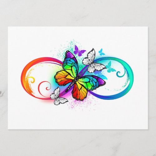 Bright infinity with rainbow butterfly program