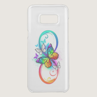 Bright infinity with rainbow butterfly uncommon samsung galaxy s8  case