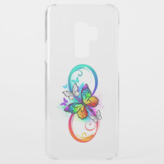 Bright infinity with rainbow butterfly uncommon samsung galaxy s9 plus case
