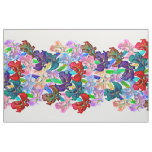 Bright Iris Large Panel Fabric