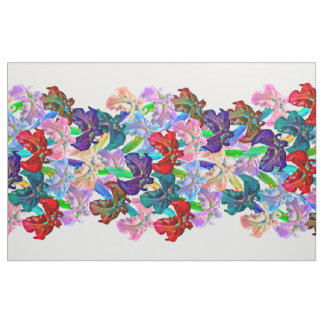 Bright Iris Large Panel Fabric
