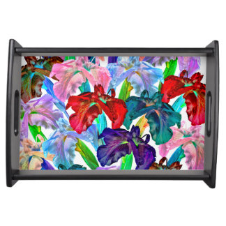 Bright Iris Serving Tray