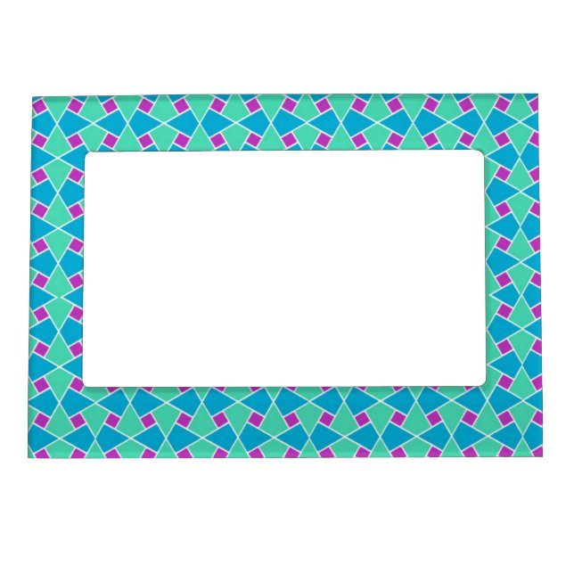 Bright Islamic Pattern Magnetic Photo Frame (Front)