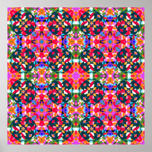 Bright Jolly Colorful Dopamine Decor Wall Poster